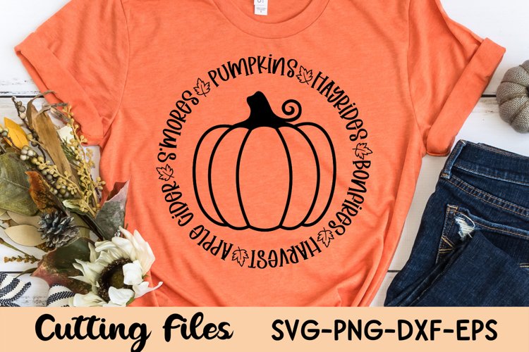 Fall Pumpkin Round Sign| Pumpkin SVG | Fall SVG