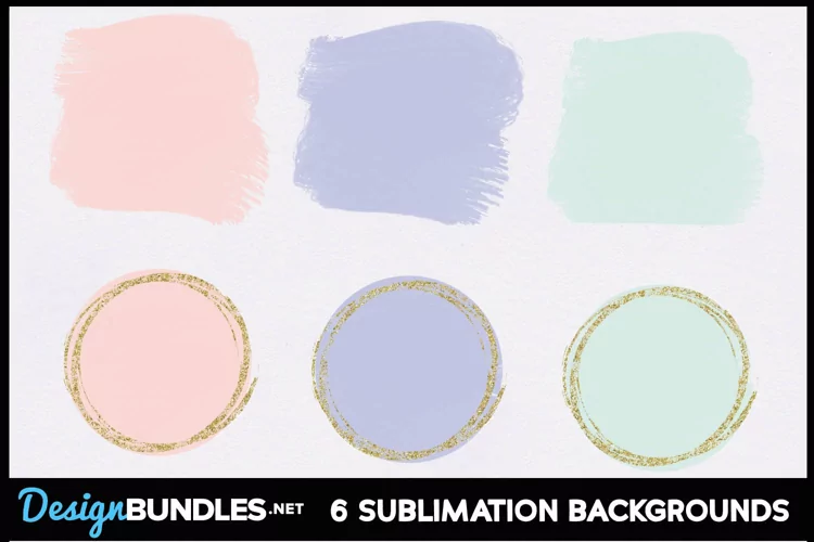 Pastel Watercolor Sublimation Background PNG Bundle
