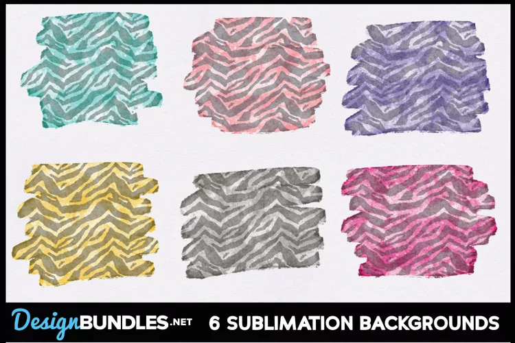 Tiger Print Sublimation Backgrounds