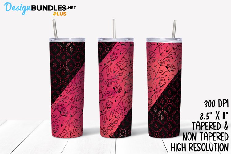 Foil Floral Tumbler Wrap example image 1