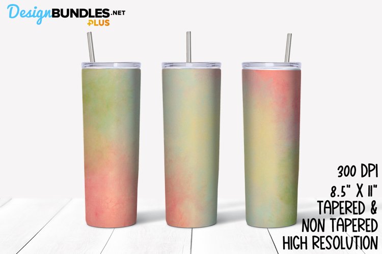 Spring Clouds Watercolor Sublimation Tumbler example image 1