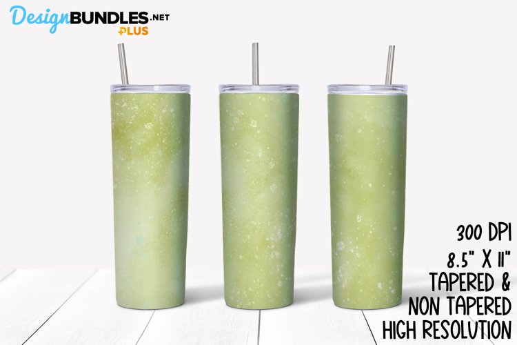 Green Mist Watercolor Sublimation Tumbler example image 1