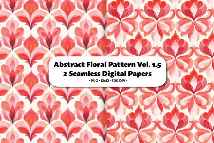 Abstract Floral Seamless Digital Paper Vol. 1.5, 2 PNG