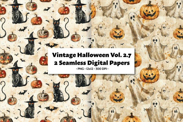 Halloween Seamless Pattern Image 23