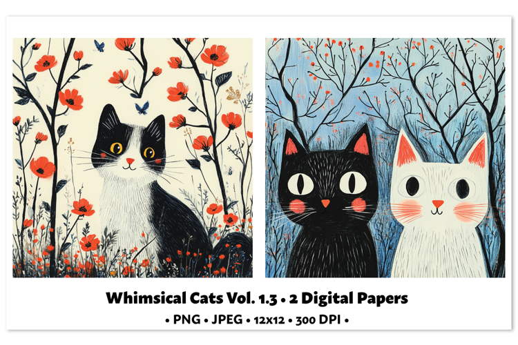 Vintage Cat Illustration Image 13