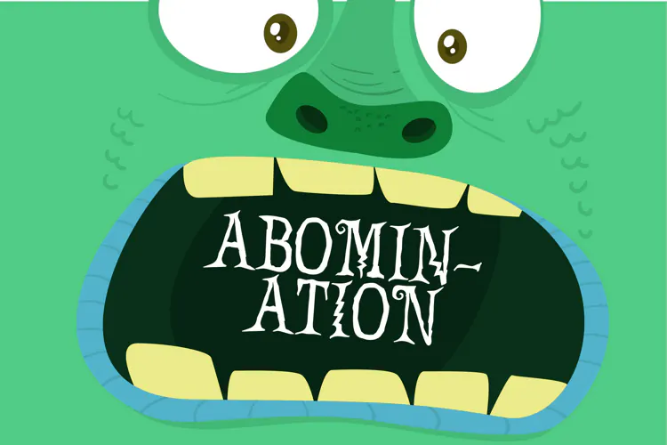 Abomination - Scary Halloween Font