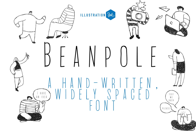 Beanpole Tall Handwritten Sans Serif Font