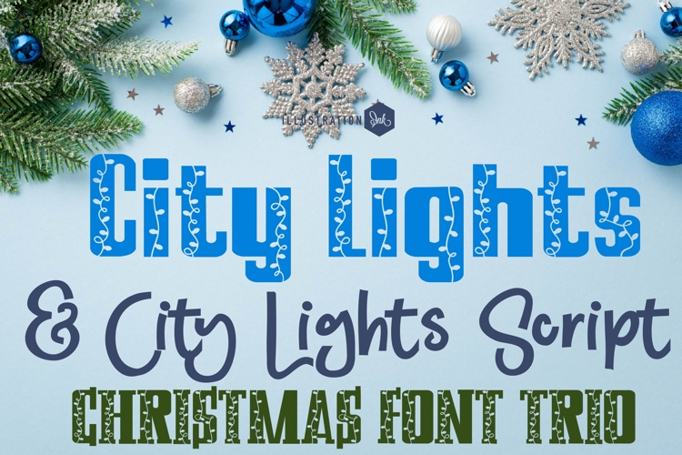 City Lights Font Trio