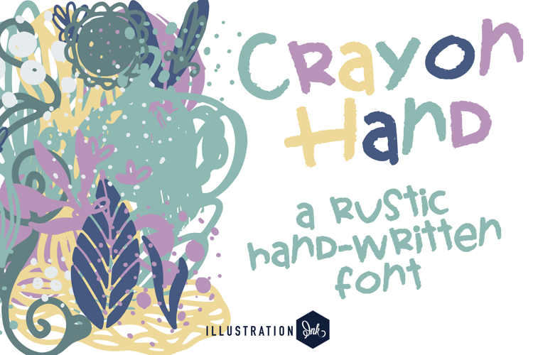 Crayon Hand Font Family