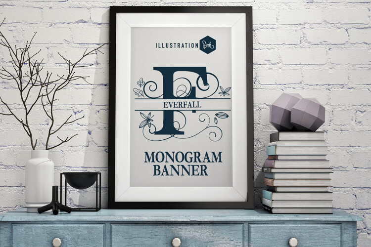 Everfall Split Monogram Font Family example image 1
