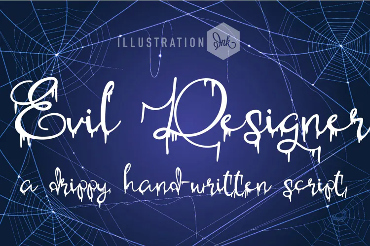Evil Designer - Dripping Halloween Script Font