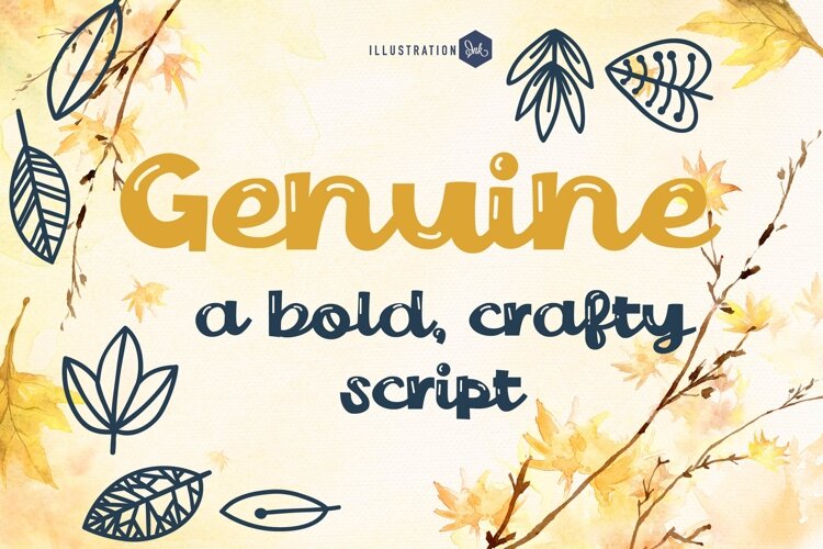 Genuine Font Family example image 1