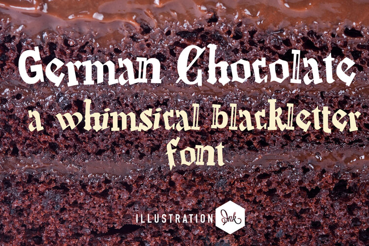 German Chocolate Font Family example image 1