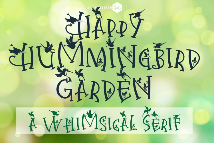 Happy Hummingbird Garden Font Family