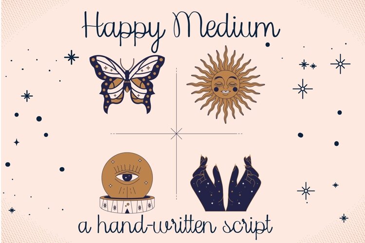 Happy Medium Font Family example image 1