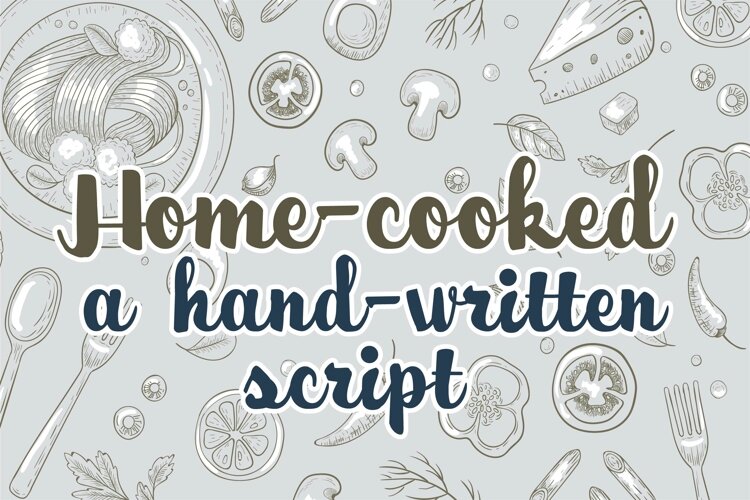 Home-cooked Font Family example image 1