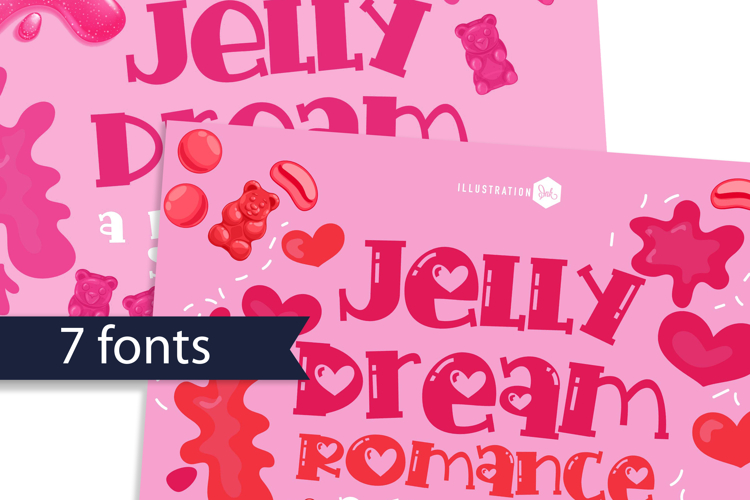 PN Jelly Dream Romance Font Family
