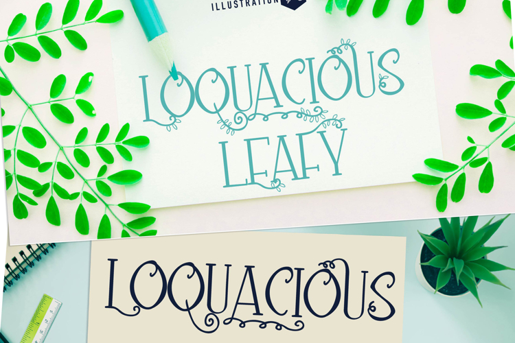 Loquacious Leafy Font Family