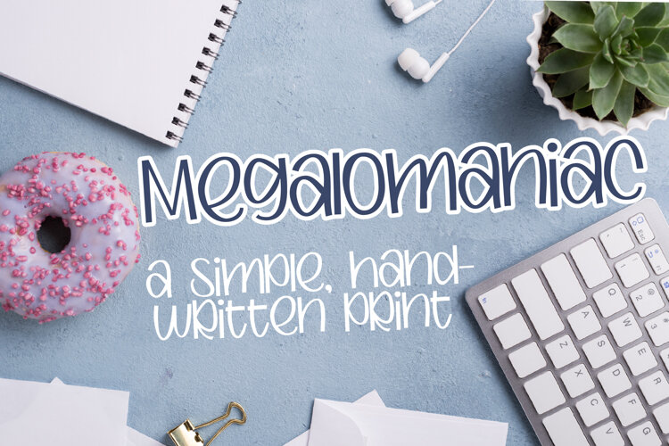 Megalomaniac Font Family example image 1