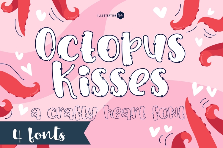 PN Octopus Kisses Font Family