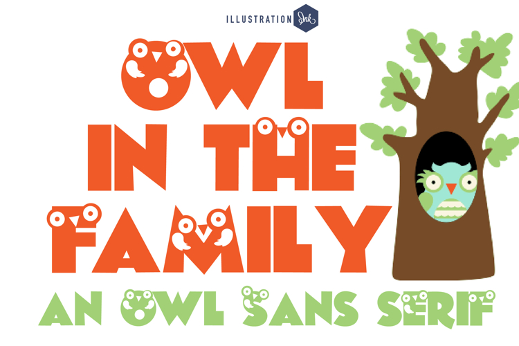 Owl in the Family Font Family