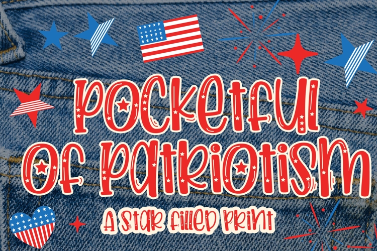 Pocketful of Patriotism Font Family
