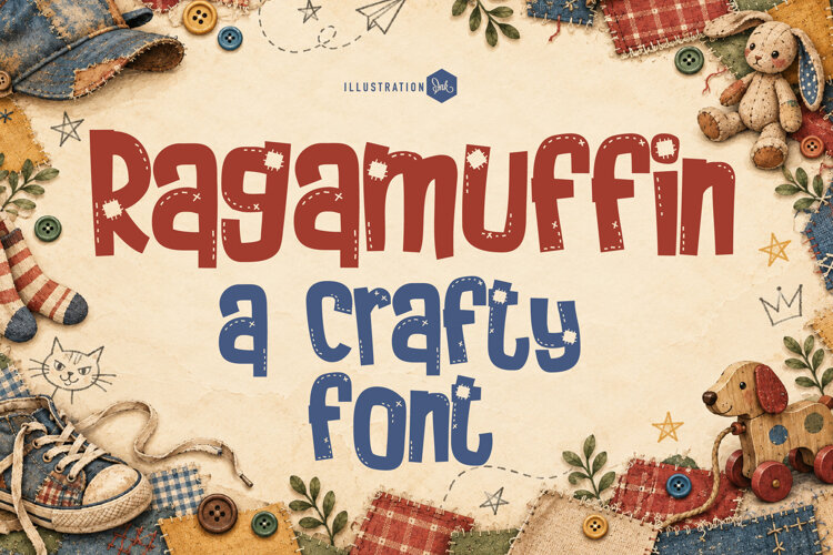 Raggamuffin Font Family example image 1