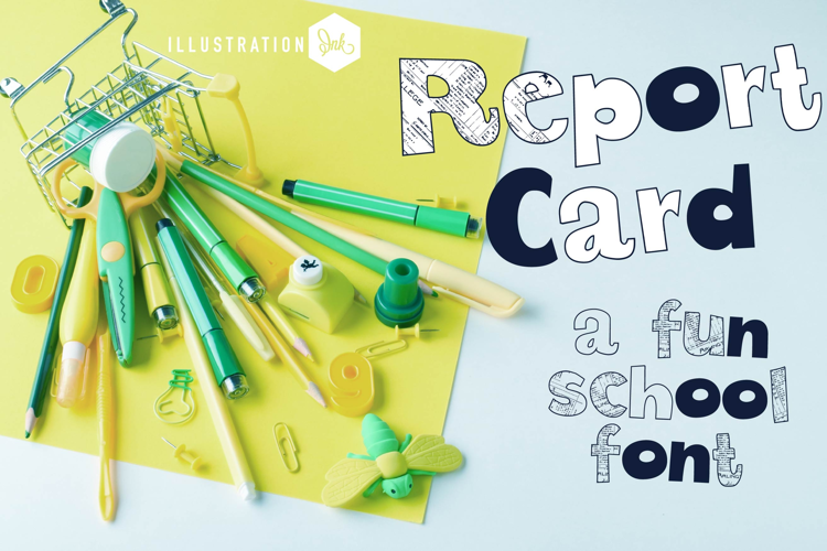 Report Card Font Family