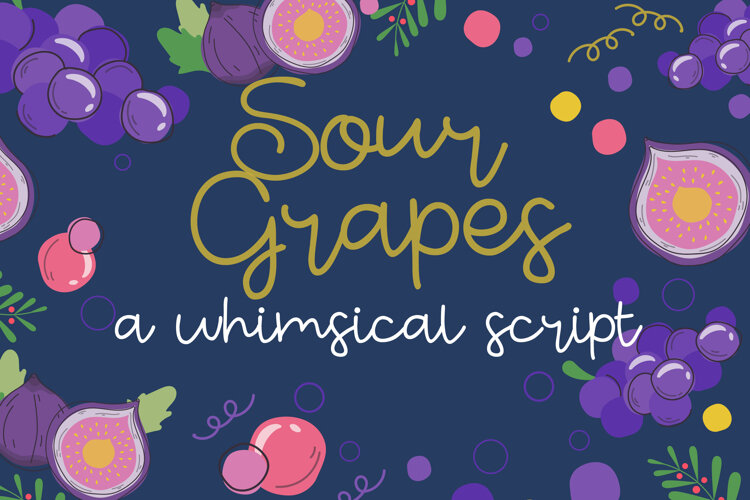 Sour Grapes Font Family example image 1