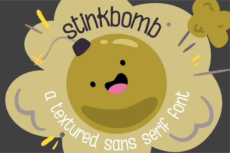 Stinkbomb Quirky Hand-Drawn Sans Serif Font