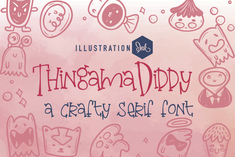 Thingamadiddy Font Family example image 1