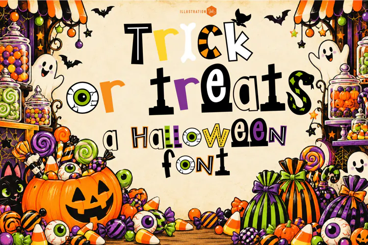 Trick or Treats - Playful Halloween Font