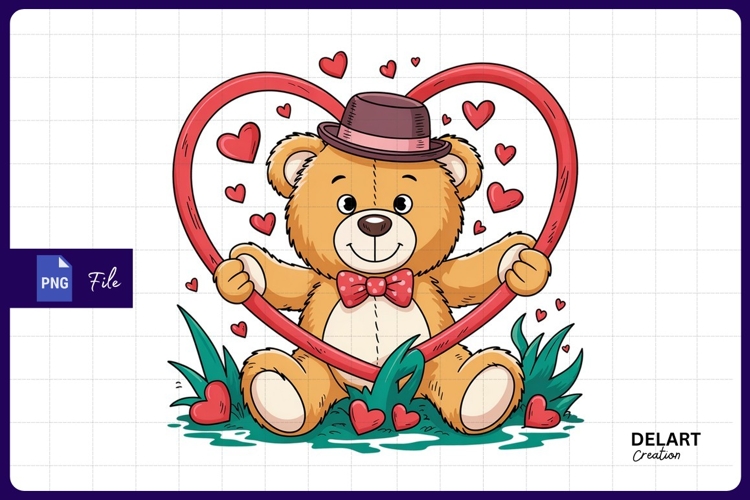 Cute Teddy Bear Clipart Image 20