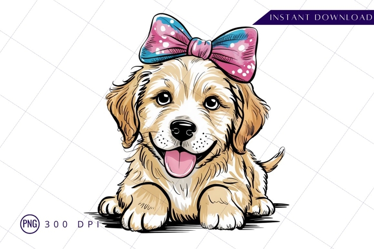 Golden Retriever Clipart Image 5