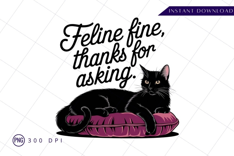 Black Cat Clipart Image 10