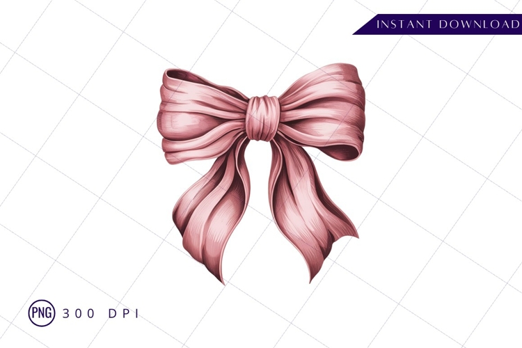 Pink Bow Clipart Image 2