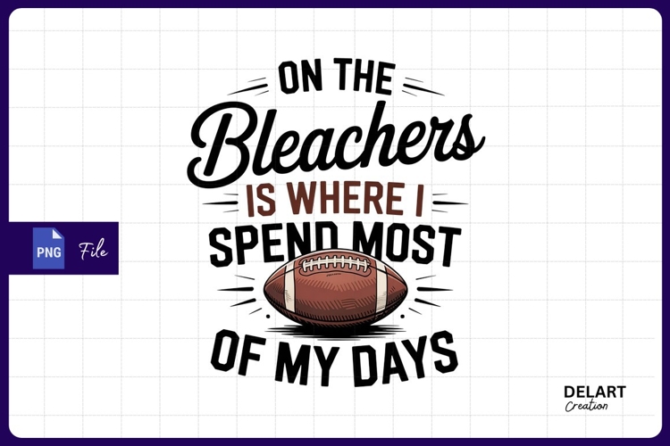 Football fanatic bleachers graphic sublimation png