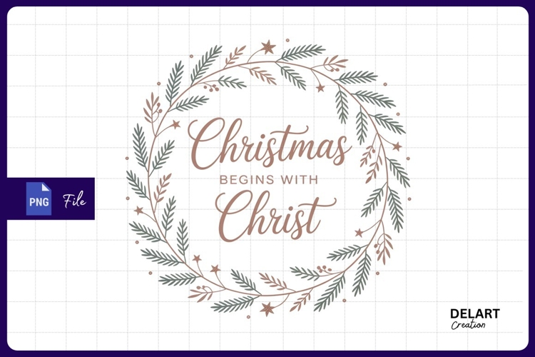 Christmas Wreath Clipart Image 3