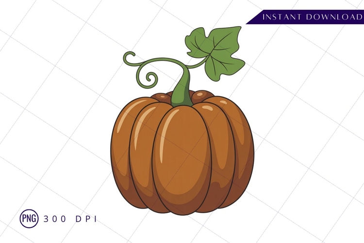 Pumpkin Vine Clipart Image 18