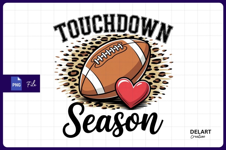Touchdown season football Sublimation PNG Design