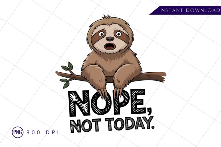 Sloth Clipart Image 16