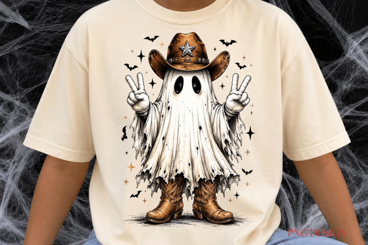 Leopard Ghost PNG, Cute Halloween Ghost Sublimation, Coquett