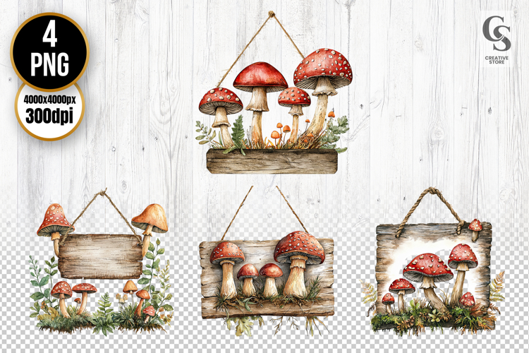 Vintage Mushroom Illustration Image 18