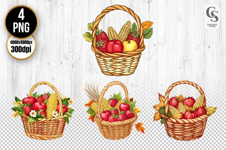 Apple Basket Clipart