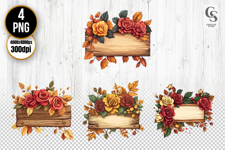 Wooden Sign Clipart Image 3