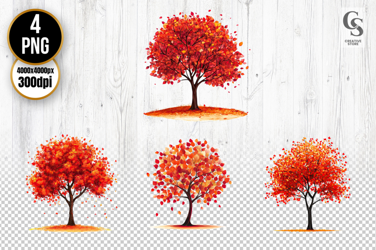 Fall Trees Clipart Image 14