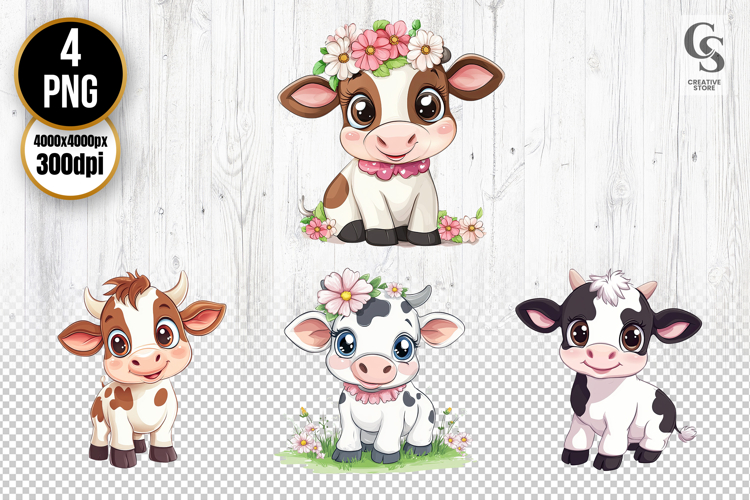 Cute Cow Clipart Image 13