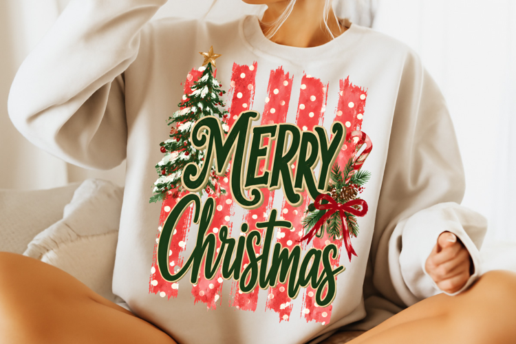 Preppy Merry Coquette Christmas PNG, Merry Christmas PNG