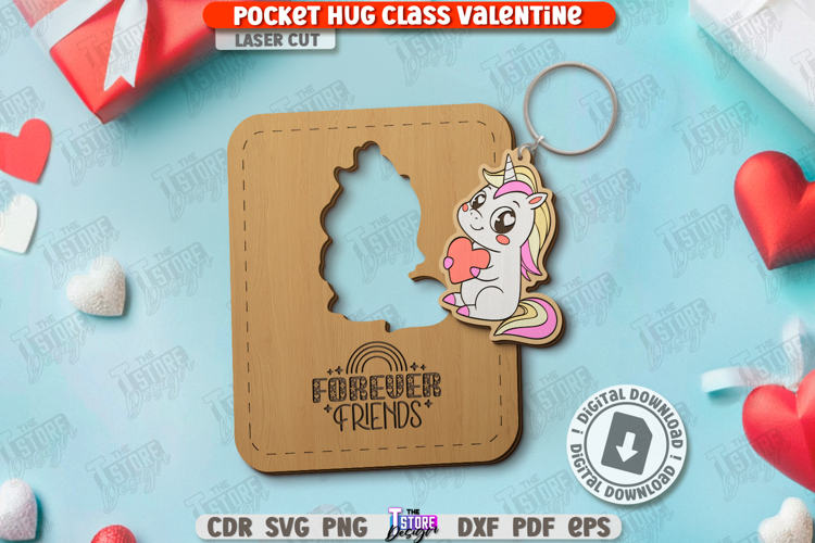 Valentine’s Day Greeting Card Laser Cut | Valentines Keyring