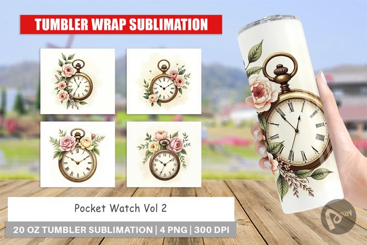 Pocket Watch Clipart Image 9